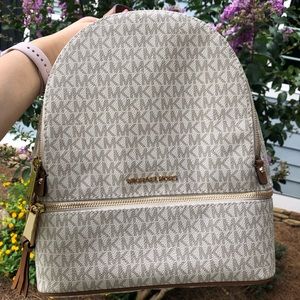 NEW Michael Kors Vanilla Backpack